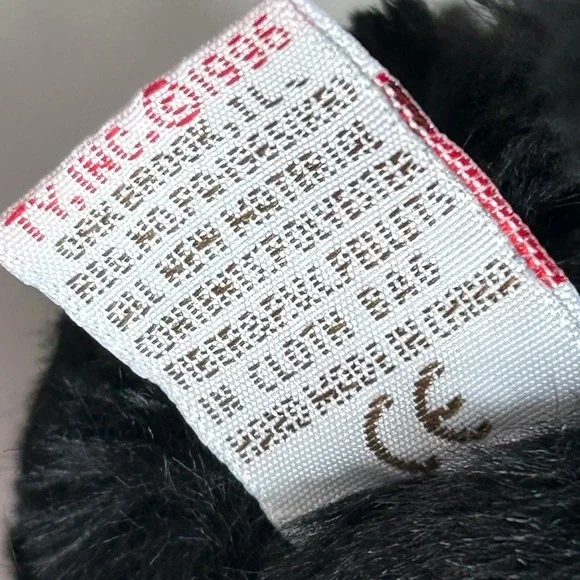 Ty Classic Pepper Black Puppy Dog 1996 Vintage Large Plush Retired 10" Stuffed - Picture 8 of 11